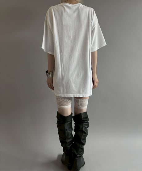 【USED】 07's Hanes American Football Newspaper T-Shirt / 260607-026