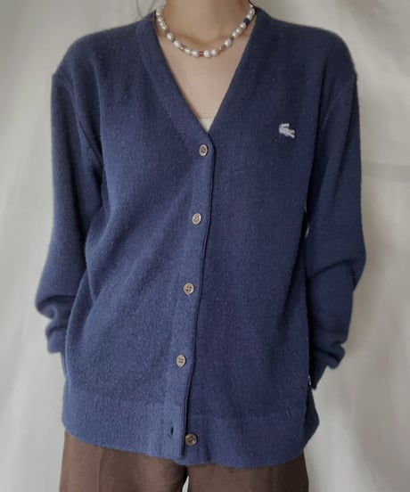 【USED】   LACOSTE Knit Cardigan①/211126-001