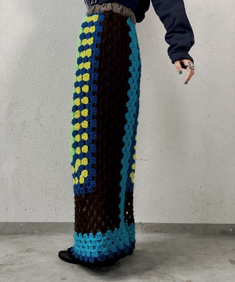 【RE;CIRCLE】 Granny Knit Long Skirt ① /210125-008
