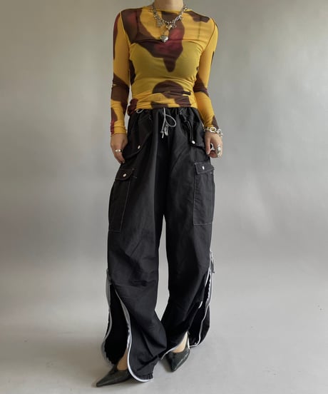 【USED】 Design Sheer Top/240518-022