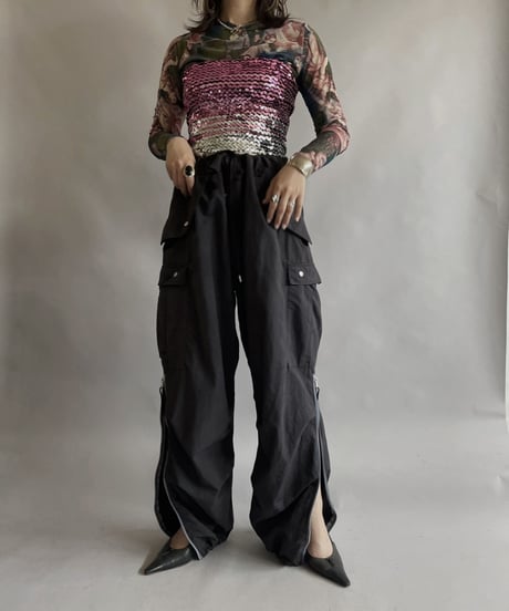 【USED】 L/S Power Net Top / 230527-026