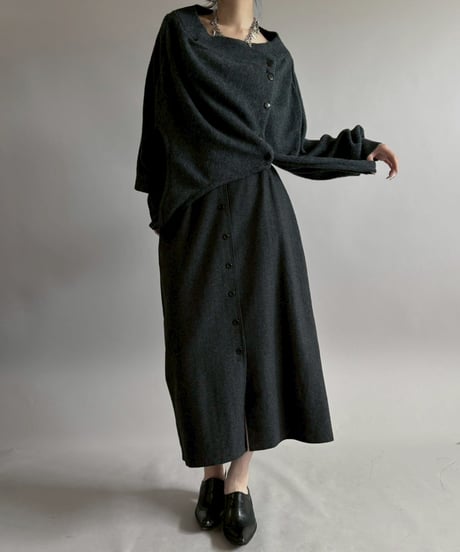 【RE;CIRCLE】 RE Deformed Acrylic Cardigan / 260312-002