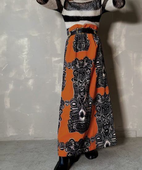 【USED】 Velour Long Skirt / 201204-012