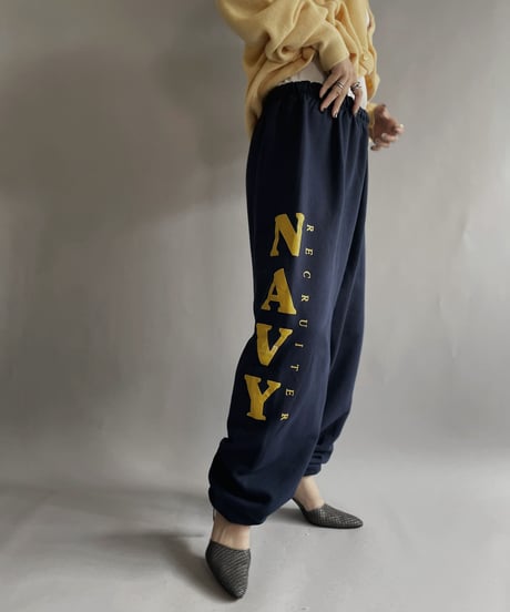 【USED】  Navy Sweatpants / 221008-013