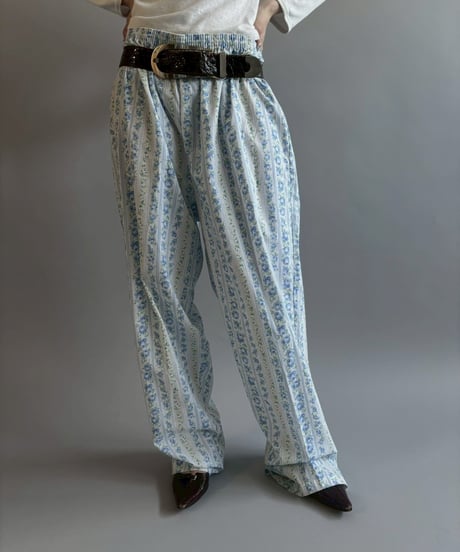 【USED】 Flower Pattern Pajama Pants /260523-002
