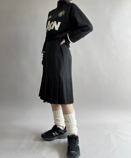 【USED】 Wool Pleats Skirt/ 240921-003