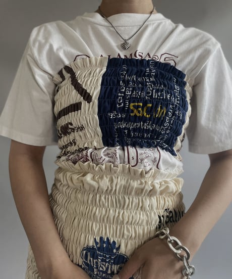 【RE;CIRCLE】RE Eco-Friendly Bag Shirring Tube Top / 230727-016