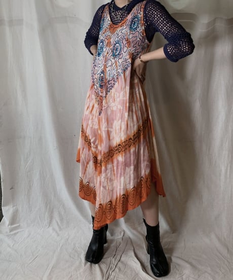 【USED】 USA Tye Dyed N/S Dress/210429-027