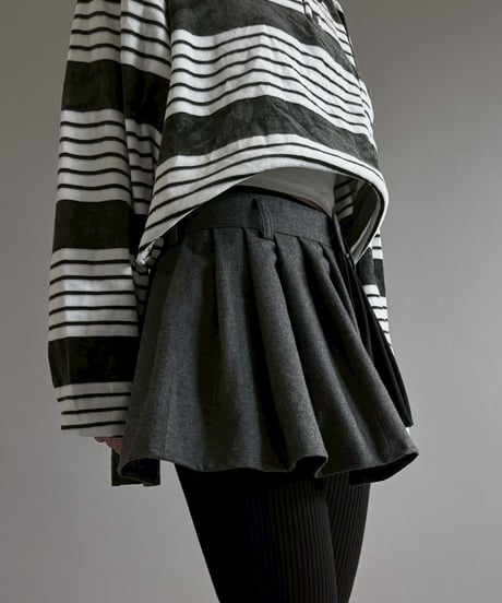 【RE;CIRCLE】 RE Suit Wrap Skirt Mini / 260129-013