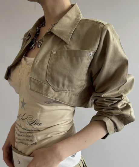 【Chinatsu Aoyama】 RE Makers Shirt Khaki / 260702-027