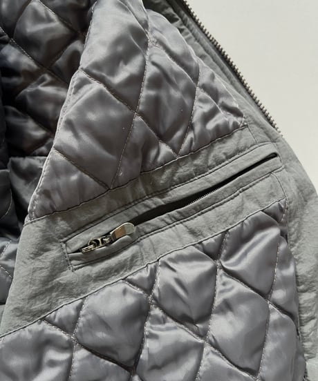 【USED】 90s adidas Lining Quilting Hooded Jacket /241228-011