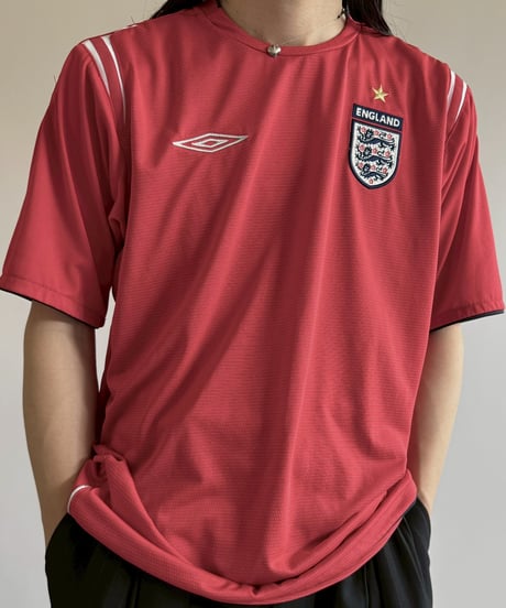 【USED】 UMBRO 04~06's ENGLAND Soccer Shirt/ 250607-045
