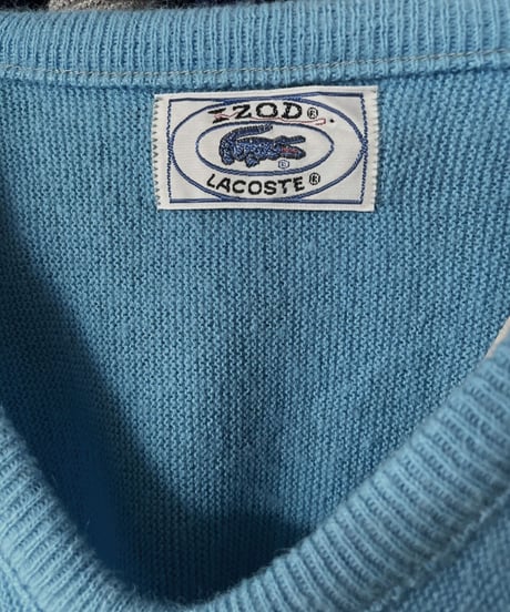 【USED】 IZOD Lacoste Acrylic Pullover Light Blue / 230204-004
