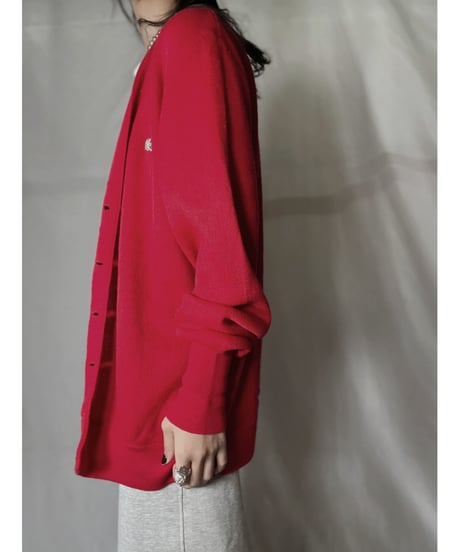 【USED】 LACOSTE Acrylic Knit Cardigan  ⑪ / 220111-016