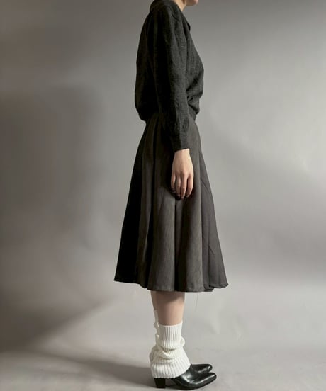 【RE;CIRCLE】 RE Suit Pleats Wrap Skirt/ 260108-010