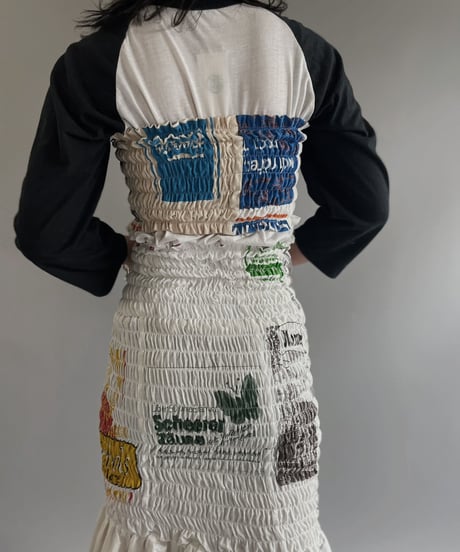 【RE;CIRCLE】RE Eco-Friendly Bag Shirring Tube Top / 230622-028
