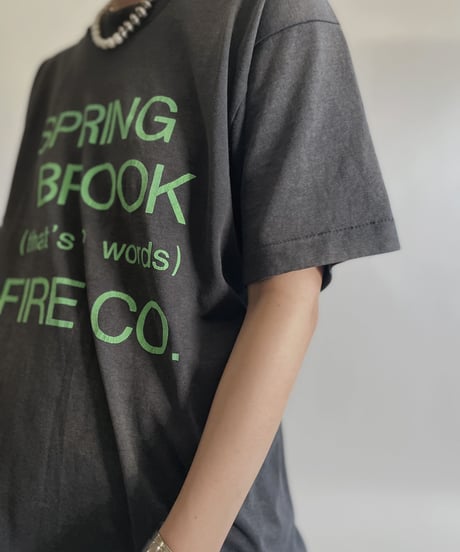 【USED】 Short Sleeved T-shirt "Spring Brook Fire Co." /220716-035