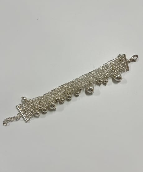 【USED】  Italy Silver 925 Pearl Bracelet / 241026-039