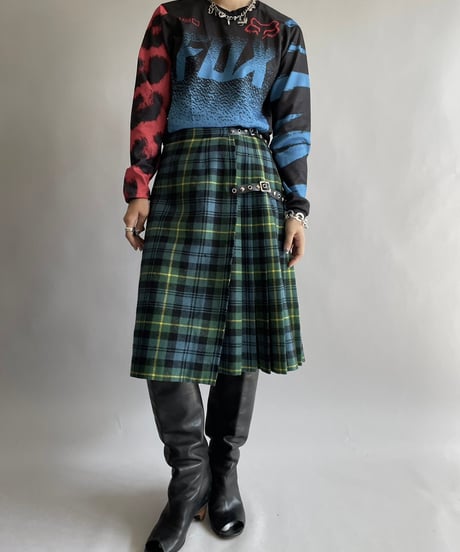 【USED】 FOX Patterned L/S Top /241006-040