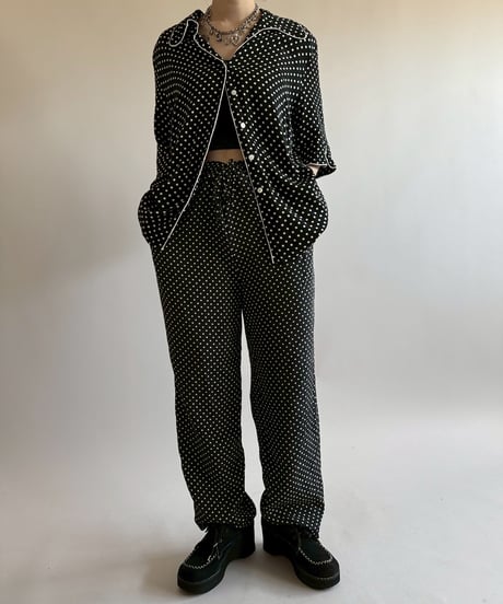 【USED】 Dot Pattern Easy Pants /250510-050