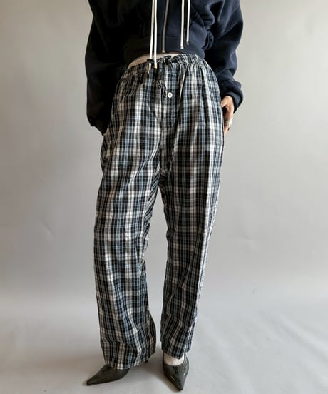【USED】  Tommy Hilfiger Check Pattern Pajama Pants / 251002-008
