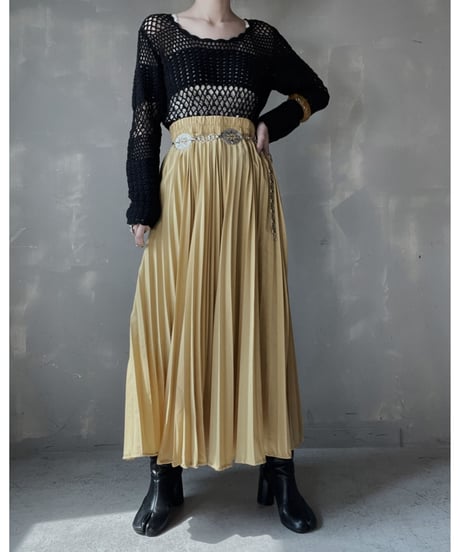 【USED】Poly Long Skirt/ 220319-016