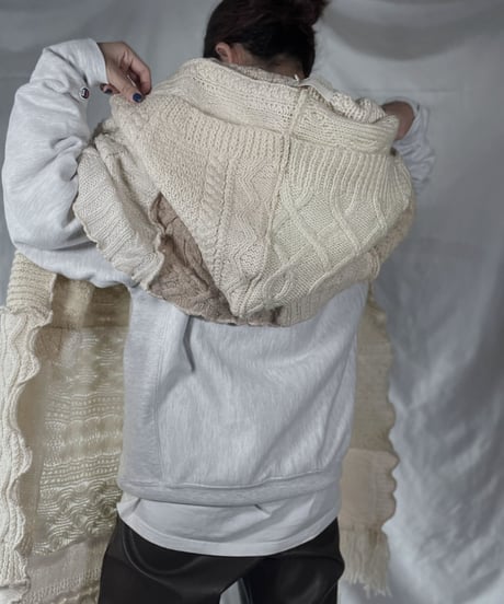 【RE;CIRCLE】 RE Alan Knit Muffler① /211223-001