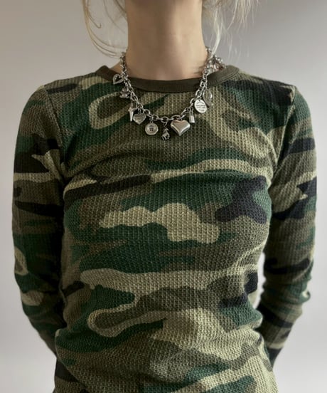 【USED】 FRUIT OF THE LOOM Camouflage Pattern Thermal / 260509-015