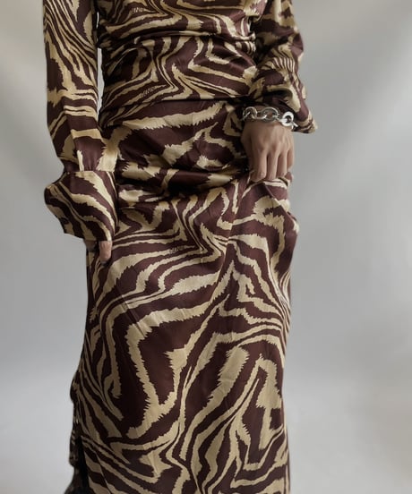 【USED】 DEAD STOCK GANNI Leopard Patterned One-piece / 231104-002