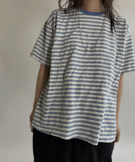 【USED】 HONORS Short Sleeve Striped T-shirt / 220521-008