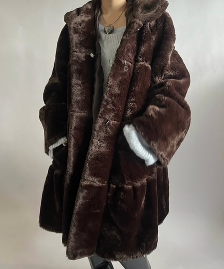 【USED】  Fake Fur Coat /241221-022