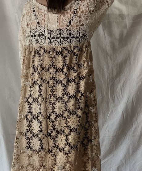 【RE;CIRCLE】 RE Crochet Lace Dress③/210421-003