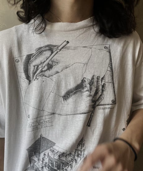 【USED】 Made in USA  M.C.Escher Art T-shirt  /230731-006