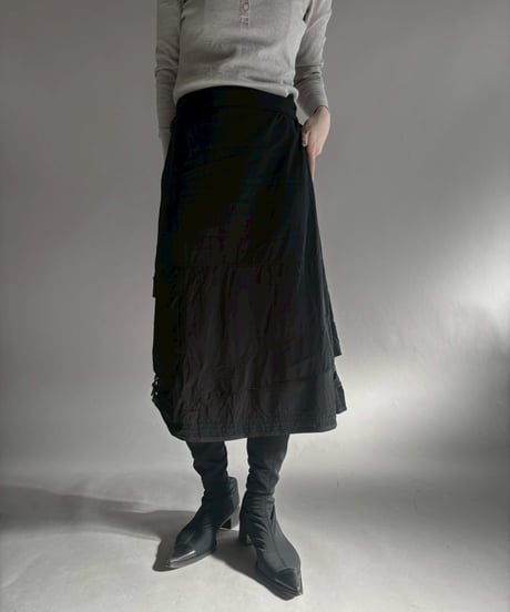 【USED】 Cop.Copine Nylon Cargo Pocket Design Skirt / 260131-021
