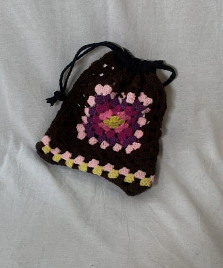 【RE;CIRCLE】 RE Granny Knit Pouch③ /210404-006
