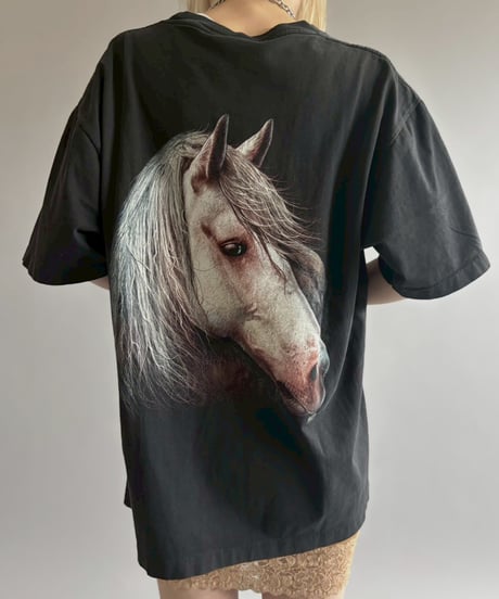 【USED】 Horse Print T-Shirt / 260613-008