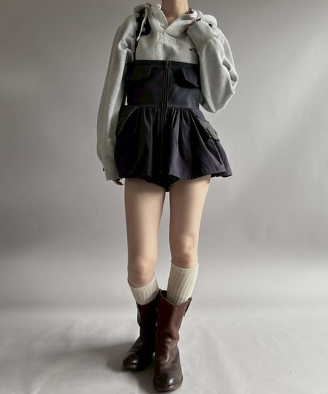 【RE;CIRCLE】 RE U.S Military Rebuild Mini One-Piece Dyed Navy / 260423-004