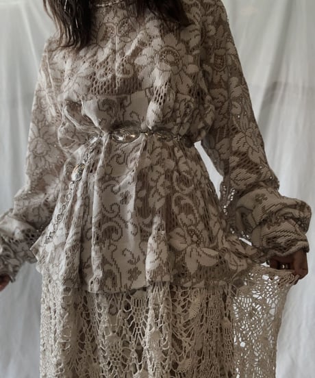 【RE;CIRCLE】 RE Lace L/S One-piece/210611-028