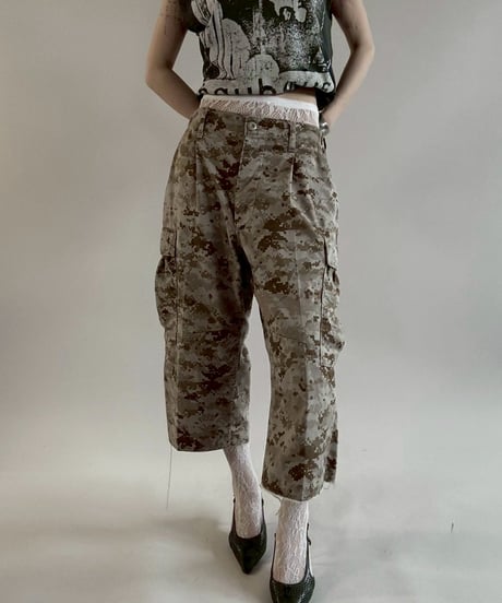 【USED】 Cutoff Military Shorts / 250621-011