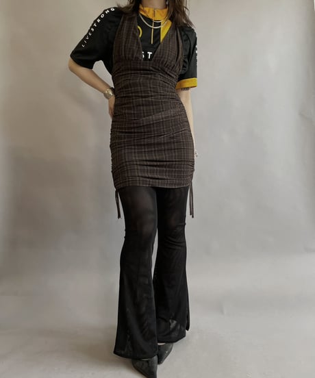 【USED】 Plaid Camisole One-Piece/ 230610-027
