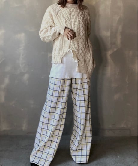 【RE;CIRCLE】 Patchwork Cable Knit ② / 201112-024