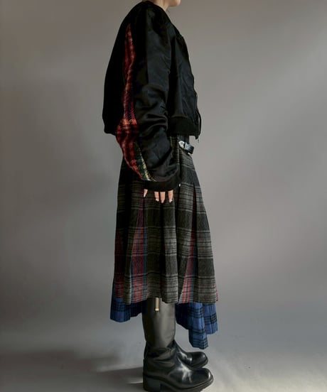 【RE;CIRCLE】 RE Kilt Long Skirt / 251204-006