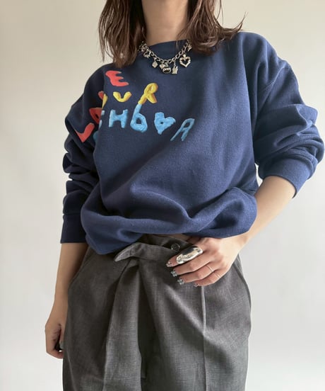 【USED】 END IS NEAR 90's Tultex L/S Sweat Top /250329-018