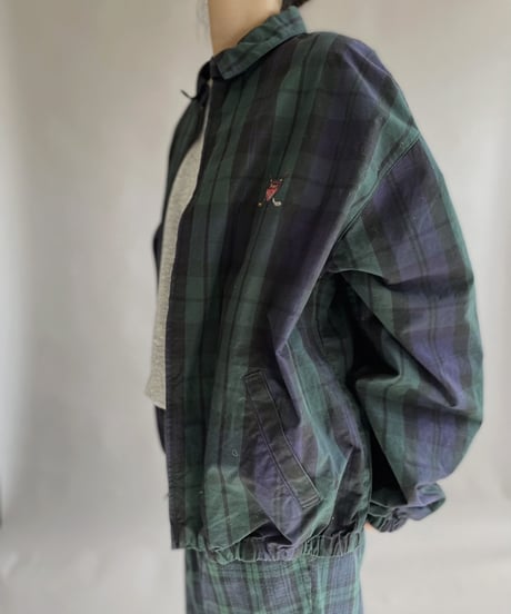 【USED】 POLO Ralph Lauren Zip-up Checked Jacket / 230114-005