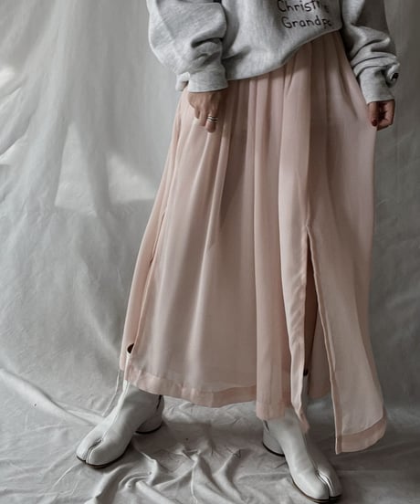 【USED】 Poly Long Skirt/211202-025