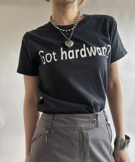 【USED】 RESIZED 00s GILDAN Got hardware? T-Shirt / 250830-012