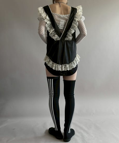 【USED】 Lace Design N/S Leotard Top / 260404-001