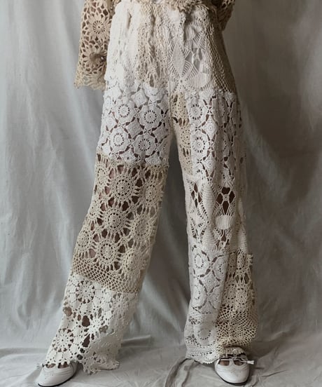 【RE;CIRCLE】 RE Crochet Pants①/210512-012