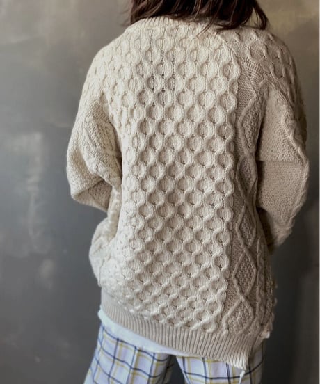 【RE;CIRCLE】 Patchwork Cable Knit ② / 201112-024