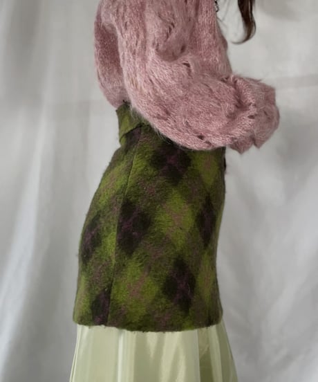 【USED】 Wool Skirt made in Italy / 220107-003